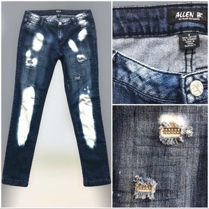 Distressed Allen B. Denim Jeans